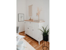 Sideboard >Batley II< in Weiß - 120x90x40cm (BxHxT)