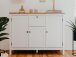 Sideboard >Batley II< in Weiß - 120x90x40cm (BxHxT)