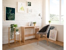 Schreibtisch >Falun< in Sonoma-Eiche - 89x74x40cm (BxHxT)