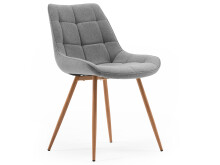 Esszimmerstuhl >Tivoli< (4-er Set) in Grau aus Metall - 50x83x60cm (BxHxT)