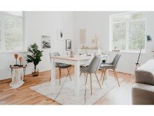 Esszimmerstuhl >Tivoli< (4-er Set) in Grau aus Metall - 50x83x60cm (BxHxT)