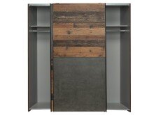 Schwebetürenschrank >Delmore< in Old Wood Vintage Nachbildung