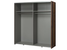 Schwebetürenschrank >Delmore< in Old Wood Vintage Nachbildung
