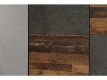 Schwebetürenschrank >Delmore< in Old Wood Vintage Nachbildung