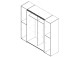 Kleiderschrank >Kaleb I< - 200,1x190,5x61,6cm (BxHxT)