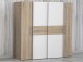 Kleiderschrank >Kaleb< in Sonoma-Eiche - 200.1x190.5x61.6cm (BxHxT)