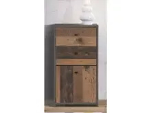 Kommode >Burg< in Betonoptik Dunkelgrau -...