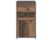 Kommode >Burg< in Betonoptik Dunkelgrau - 40.3x77.5x29.6cm (BxHxT)