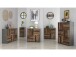Kommode >Burg< in Betonoptik Dunkelgrau - 40.3x77.5x29.6cm (BxHxT)