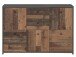 Kommode >Burg< in Betonoptik Dunkelgrau - 114.1x77.5x29.6cm (BxHxT)