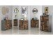 Kommode >Burg< in Betonoptik Dunkelgrau - 114.1x77.5x29.6cm (BxHxT)