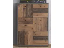 Kommode >Burg< in Betonoptik Dunkelgrau -...