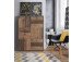 Kommode >Burg< in Betonoptik Dunkelgrau - 77.2x112.7x29.6cm (BxHxT)