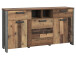 Sideboard >Celon< in Old Wood Vintage - 156.4x86.3x41.6cm (BxHxT)