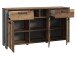 Sideboard >Celon< in Old Wood Vintage - 156.4x86.3x41.6cm (BxHxT)