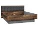 Bett in Schwarz - 187,5x91,7x209,9cm (BxHxT)