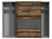 Schwebetürenschrank in Betonoptik Dunkelgrau - 269,9x210,5x61,2cm (BxHxT)
