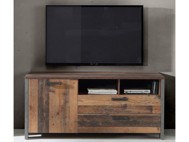 TV-Board in Schwarz - 141,7x63,9x52,3cm (BxHxT)
