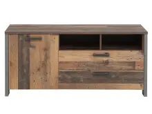 TV-Board in Schwarz - 141,7x63,9x52,3cm (BxHxT)