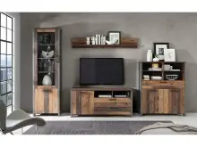 TV-Board in Schwarz - 141,7x63,9x52,3cm (BxHxT)