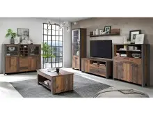 TV-Board in Schwarz - 141,7x63,9x52,3cm (BxHxT)