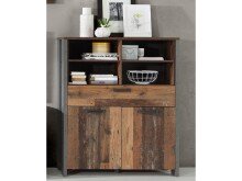 Highboard >Celon< in Old Wood Vintage - 106.7x127.9x41.6cm (BxHxT)