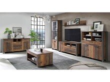Highboard >Celon< in Old Wood Vintage - 106.7x127.9x41.6cm (BxHxT)