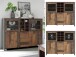 Highboard in Schwarz aus Glas - 151,4x127,9x41,6cm (BxHxT)
