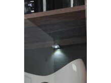 Highboard in Schwarz aus Glas - 151,4x127,9x41,6cm (BxHxT)