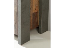 Vitrine in Schwarz aus Glas - 62x204,7x41,6cm (BxHxT)