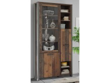Vitrine >Celon< in Beton Dunkelgrau Old Wood...
