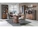 Vitrine >Celon< in Beton Dunkelgrau Old Wood Vintage - 91.7x204.9x41.6 (BxHxT)