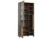 Vitrine >Celon< in Beton Dunkelgrau Old Wood Vintage - 91.7x204.9x41.6 (BxHxT)