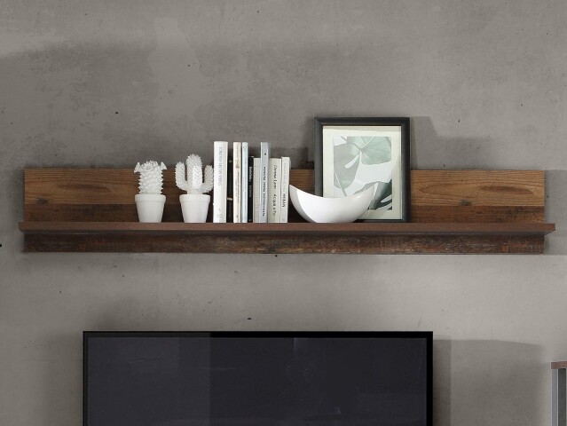 Wandboard >Celon< in Old Wood Vintage - 160x25.6x21.9cm (BxHxT)