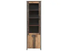 Wohnwand in Schwarz aus Glas - 330,4x204,7x52,3cm (BxHxT)