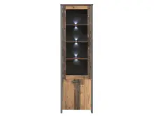 Wohnwand in Schwarz aus Glas - 330,4x204,7x52,3cm (BxHxT)