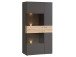Highboard >Chatham I< in Chromfarben aus Glas - 90,1x168,1x41,3cm (BxHxT)