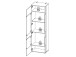 Vitrine >Chatham< in Uni Wolfram Grau aus Glas - 60.4x203.3x41.3cm (BxHxT)