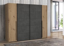 Kleiderschrank >Nadiya< - 270,3x210x61,2cm (BxHxT)