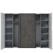 Kleiderschrank >Nadiya< - 270,3x210x61,2cm (BxHxT)
