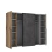 Kleiderschrank >Nadiya< - 270,3x210x61,2cm (BxHxT)