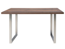 Esstisch >Talbert< in Old Wood Vintage aus Metall - 140x74,4x90cm (BxHxT)