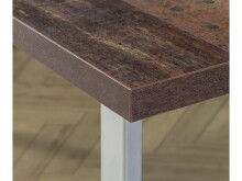 Esstisch >Talbert< in Old Wood Vintage aus Metall - 140x74,4x90cm (BxHxT)
