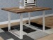 Esstisch >Talbert< in Old Wood Vintage aus Metall - 140x74,4x90cm (BxHxT)