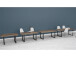 Esstisch >Talbert< in Old Wood Vintage aus Metall - 140x74,4x90cm (BxHxT)