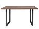 Esstisch >Talbert< in Old Wood Vintage Schwarz aus Metall - 140x74,4x90 (BxHxT)