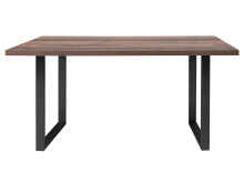 Esstisch >Talbert< in Old Wood Vintage aus Metall - 160x74,4x90cm (BxHxT)