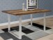 Esstisch >Talbert< in Old Wood Vintage aus Metall - 160x74,4x90cm (BxHxT)