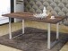 Esstisch >Talbert< in Old Wood Vintage aus Metall - 180x74,4x90cm (BxHxT)