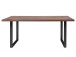 Esstisch >Talbert< in Old Wood Vintage Schwarz aus Metall - 180x74,4x90 (BxHxT)